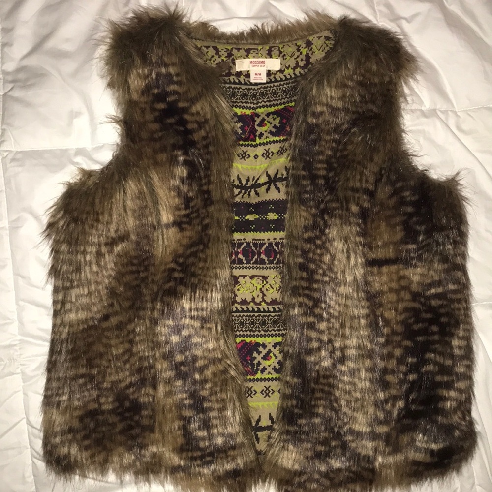 LIKE NEW Faux Fur Vest